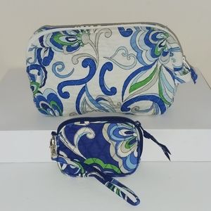 Vera Bradley Accessory Bag "Mediterranean White", Wristlet  "Mediterrane…